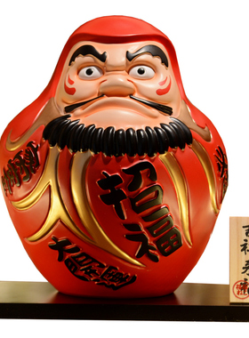 红色达摩摆件招财开运祈福求愿