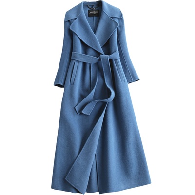 手工双面羊毛羊绒显瘦大衣外套