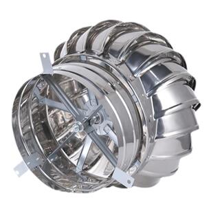 500型不锈钢无动力风帽屋顶通风器400烟道防雨帽600养殖场换气扇