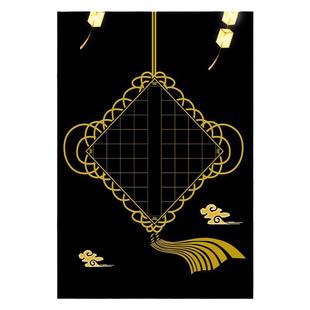 黑色硬笔书法作品纸a4小学生方格田字格a3黑底白字书法纸比赛用纸