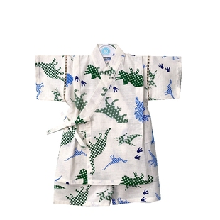 日本面料儿童男宝日式汗蒸服短袖全棉桑拿和服家居服睡衣拍照写真