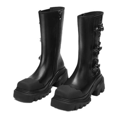 达芙妮暗夜月桂花切尔西靴女