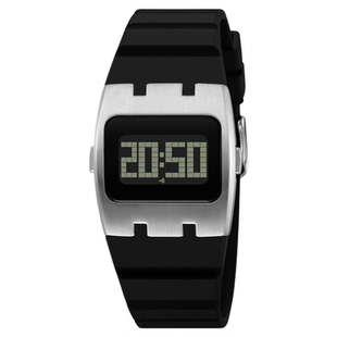 时刻美SKMEI品牌LED方形学生方块休闲简约电子手表男数显男士腕表