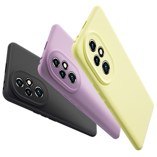 适用于荣耀200手机壳新款纯色华为荣耀100pro液态硅胶70全包防摔保护套60超薄散热50简约女情侣高级感小众软