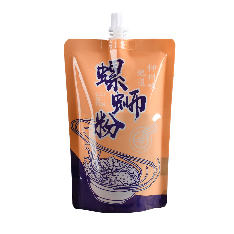 螺蛳粉汤袋 兰州牛肉拉面外卖汤打包袋 奶茶饮料袋透明自立吸嘴袋