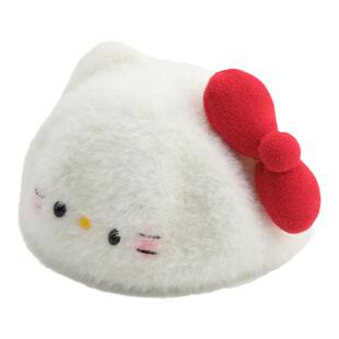 儿童冬季保暖可爱kitty贝雷帽日系软妹蝴蝶结毛绒帽子女童蓓蕾帽