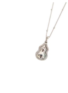 福禄生财葫芦吊坠纯银项链送女友