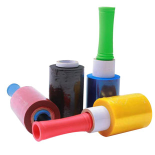 pe带手柄缠绕膜拉伸膜搬家行李箱打包保护膜10cm13防尘防潮包装膜