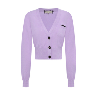 GEGINA吉吉娜女装羊绒混纺针织开衫短款高级感毛衣外套女商场同款