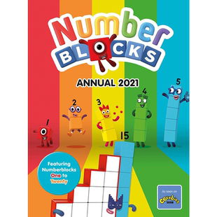 现货 英文 Numberblocks Annual 2021 by Sweet Cherry Publishing 英国BBC儿童频道数字积木官方刊物 数字部落格儿童早教启蒙图书