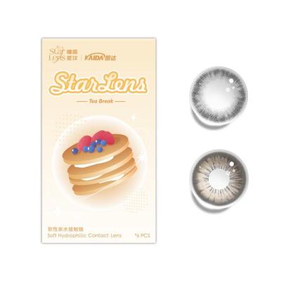 瞳趣星球凯达日抛美瞳大小直径黑色无锁边婚礼自然带度数隐形眼镜