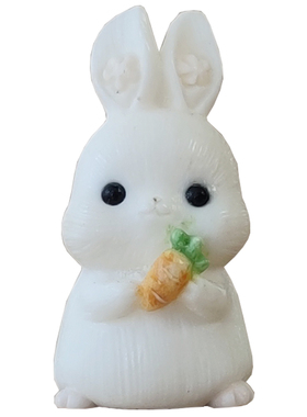 天然鹿角整料精雕小兔子系列饰品