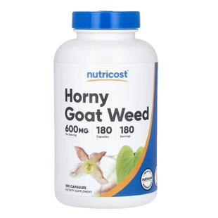 美国Nutricost淫羊藿植物补充剂600毫克180粒Horny Goat Weed