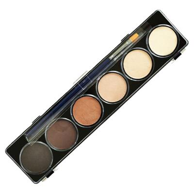 Luckyart蜡艺水性人体彩绘颜料套装创意面具妆容创意DIF 遮瑕膏 黑人彩绘膏 肤色6色