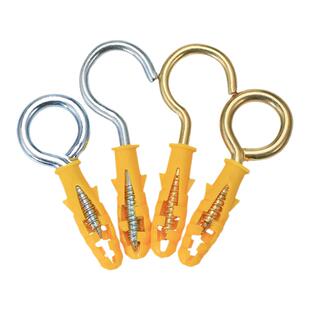 小黄鱼膨胀螺丝胶塞不锈钢羊眼法兰面沉头自攻螺丝钉套装塑料6/8