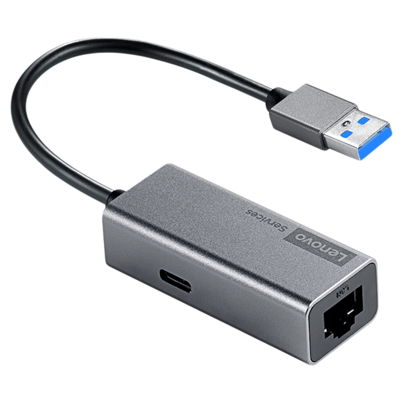 Lenovo联想USB转RJ45网口拓展坞网线接口USB转接器Type-c供电分线器笔记本电脑HUB拓展坞支持电视盒子连