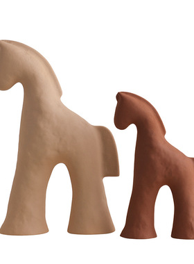 现代简约创意马摆件儿童房客厅玄关桌面装饰品电视柜酒柜摆设