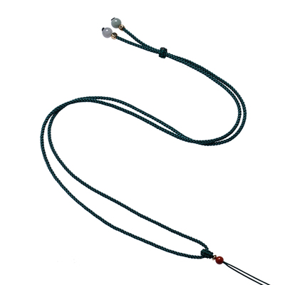 手工编织绳子黄金玉石吊坠挂绳