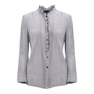 靓诺法式木耳领衬衫秋季2023新款女装优雅气质高档衬衣 LC18309A