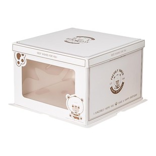 生日蛋糕盒子包装盒6 8 10 12寸烘焙蛋糕盒纸盒情人节厂家定制