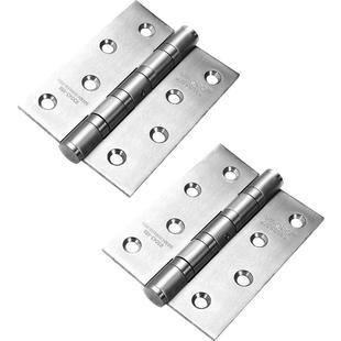 VIBORG域堡4寸304不锈钢木门房门合页静音轴承铰链平开合页S433单