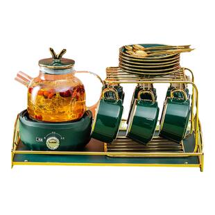 水杯套装家用客厅陶瓷水具杯具茶杯水壶家庭待客杯子下午茶具陪嫁