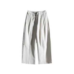 灯芯绒裤子女款小个子大码秋冬阔腿九分气球弯刀裤今年流行梧桐裤