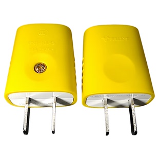 孚港公牛10A电插头二头两脚接线摔不烂两孔两角项电源2脚极10L4S