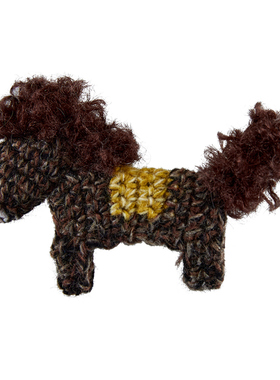 入会享8-9折 小黄香蕉手钩马戒指女新年限定款毛线针织指环套独特