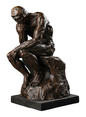 铜雕塑思想者欧式人物工艺品摆件