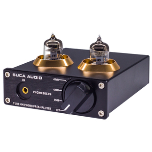 声优创P4 MM黑胶唱机电子管唱头放大器AUX胆前级HIFI发烧动磁唱放