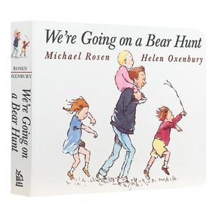 我们一起去猎熊 英文原版 We’re Going on A Bear Hunt 英语启蒙纸板书 搭长颈鹿不会跳舞 棕熊 弘书阁英语文库十大启蒙绘本之一