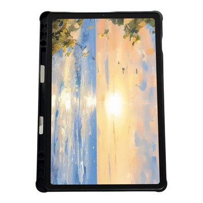 磁吸环三星tab S9保护套S9FE平板壳11寸带笔槽A9磨砂亚克力S10FE适用S8外壳S9Plus全包12.4寸防弯S6Lite硬壳