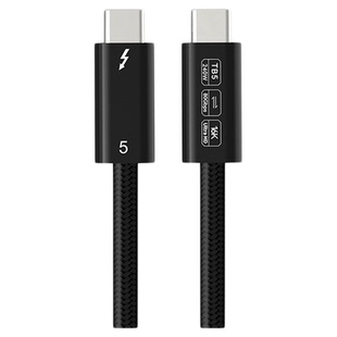 正品雷电5电脑主机Mac连接线适用苹果Mac Mini/Studio/Display数据连接线雷雳4/5Pro双USB-C高清投屏扩屏线