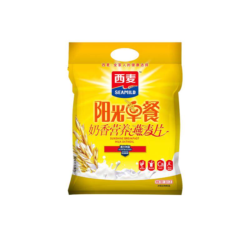 西麦即食燕麦片小包装阳光早餐奶香营养代餐健康养胃冲饮麦片