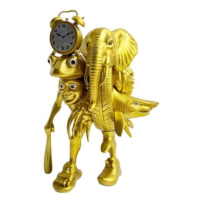 外国山海经融合怪手办木棍人合体积木怪兽玩具黄金版可动拼装正版