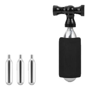 洛克兄弟铝合金CO2气嘴头快速充气修补轮胎气瓶阀门美法嘴转接头