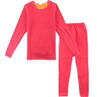 铜牛秋冬三层加厚暖棉圆领内衣套装情侣男女秋衣秋裤CN003