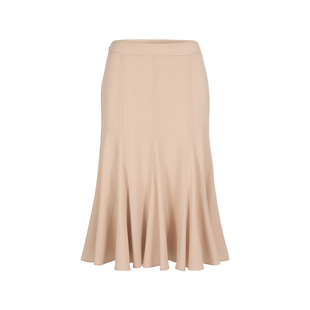 MARYLING玛俪琳初秋新品杏色几何设计鱼尾半身裙A1EFW72080