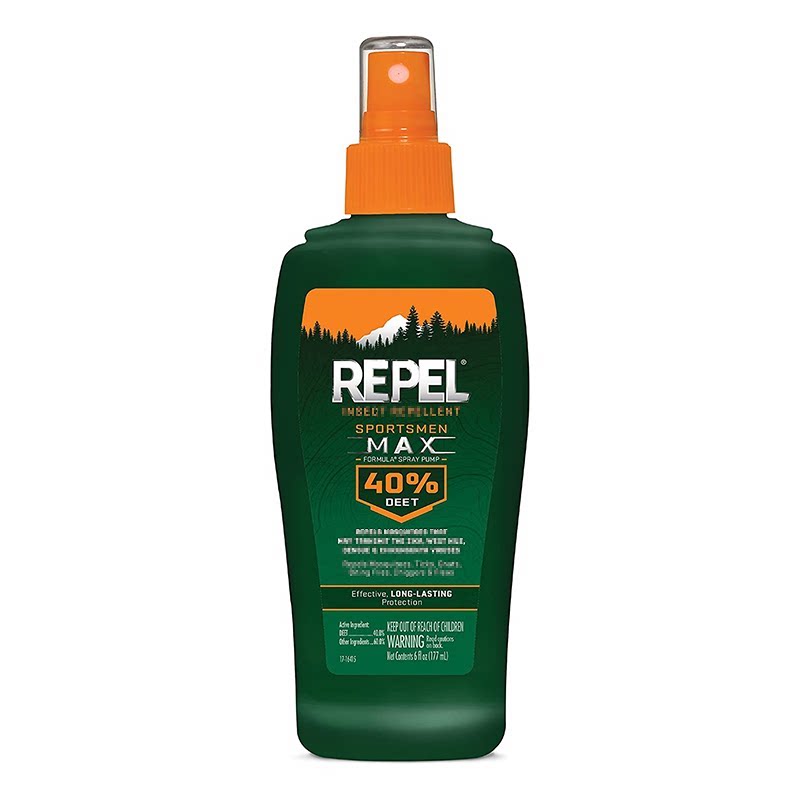 香港直邮 美国Repel40 100中高浓度DEET户外钓鱼蜱虫槟榔虫喷雾