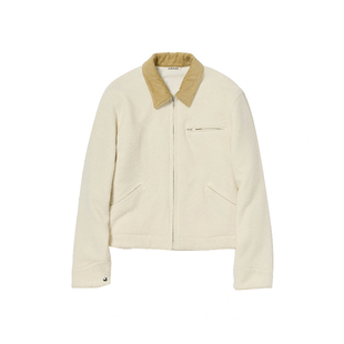 J1M5买手店 AURALEE 25秋冬 拼色领羊毛短夹克  设计师品牌