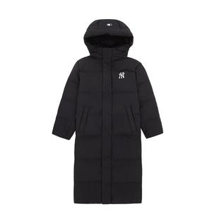 MLB官方张凌赫同款男女学院风发热鹅绒防水长款羽绒服24冬季DJB21