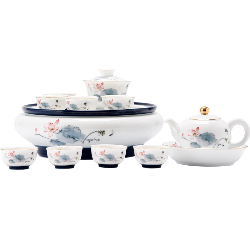 功夫陶瓷茶具套装家用小套茶壶茶杯整套客厅现代简约中式礼品礼盒