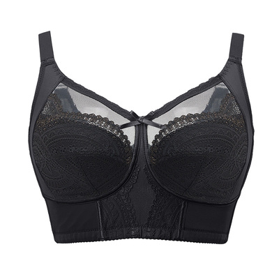 美人计|大胸显小 文胸收副乳收腹腩全罩杯网纱内衣女|merrige官方