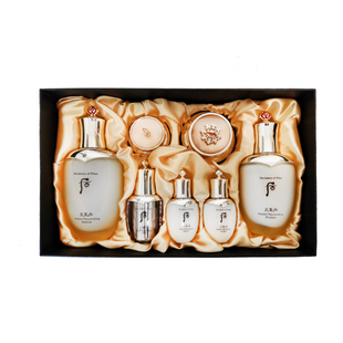 韩国后whoo天气丹三件套套盒花献水乳霜面霜精华补水保湿提亮紧致