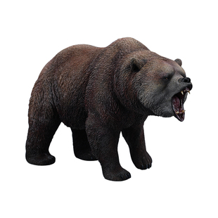 JXK 1/6棕熊模型仿真动物周边GK手办玩偶潮玩具树脂摆件配兵人偶