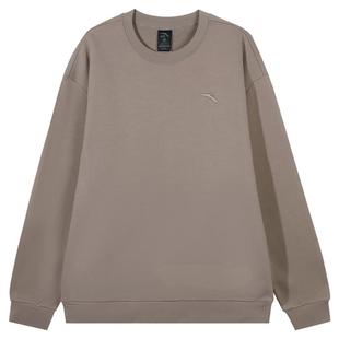 安踏卫衣男女款2025冬季加绒保暖套头上衣青少年纯色休闲长袖内搭