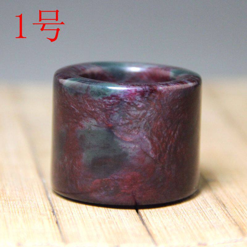 直销古玩杂项工艺品收藏做旧红玉扳指 白玉扳指男女款指环