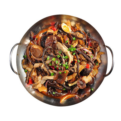 干锅脆三珍250g猪肚杏鲍菇半成品