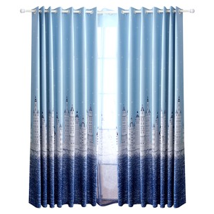 窗帘布2020新款卧室飘窗客厅落地窗定制小清新北欧简约遮阳全遮光